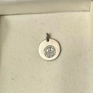 Diamond Peace Symbol Pendant
